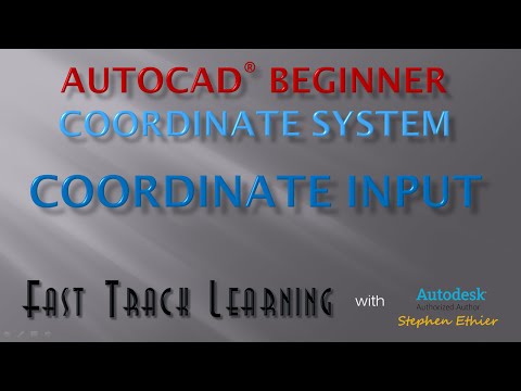 AutoCAD 2015 - Coordinate Input - FTL Tutorial