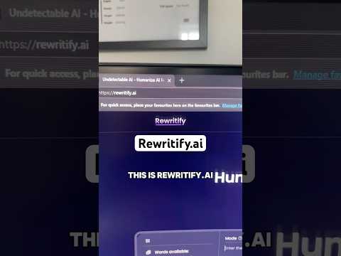 #rewritifyai is going to save you! | #rewritify #quillbot #studenthacks #aitools #chatgpt #tech #pc
