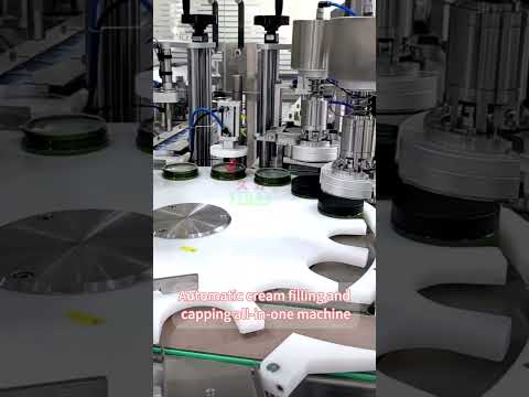 Automatic cream filling and capping all in one machine