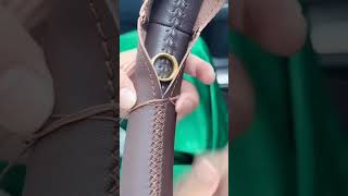 Stitch Leather Steering Wheel Cover