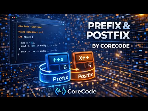 Prefix & Postfix in C++ | CoreCode