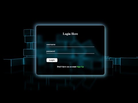 How to create login form with HTML and CSS | Login form using HTML and CSS