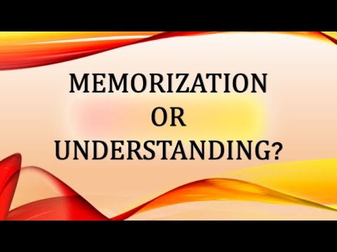 Memorization or Understanding?