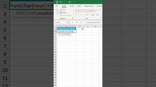 Create circled serial numbers in excel