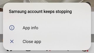 How to fix Samsung account keeps stopping problem 2025 | Samsung account keeps crashing problem