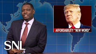 Weekend Update: Trump Struggles to Focus at Rally, Claims Affordability Is "New Word" - SNL