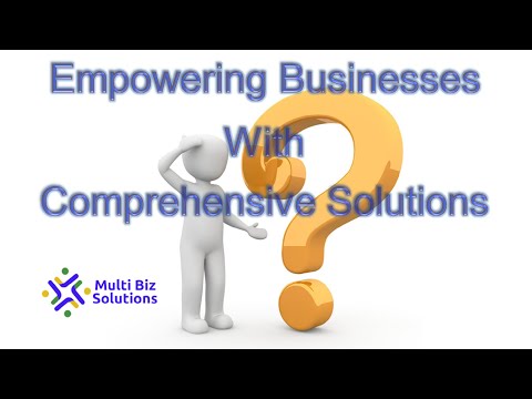 Multi Biz Solutions | One place for solution of all your business problems