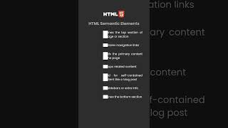 HTML Semantic Elements: Build Pages with Meaningful Structure