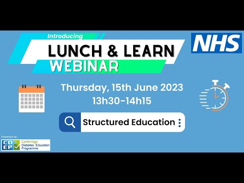 Lunch and Learn Webinar: Structured Diabetes Education - 15th June 2023