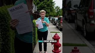 HOA Karen Locked the Fire Hydrant #shorts #hoa #hoakaren #facts