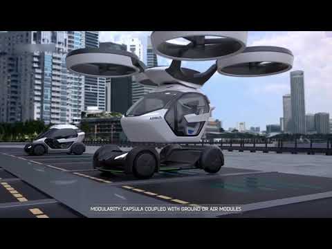 New technology Airbus' New Concept is a Flying, Driving Pod Car-Plane  Ital design