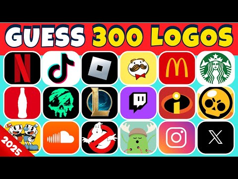 Guess the Logo in 3 Seconds 🎮  🍔| 300 Famous Logos | Netflix, Youtube, Minecraft | Logo Quiz 2025