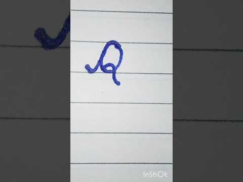 capital letter Q in cursive✍️ #cursivealphabets #alphabet #cursivestyle #shorts