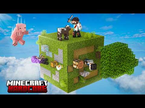 I Survived on a Tiny Planet in Hardcore Minecraft