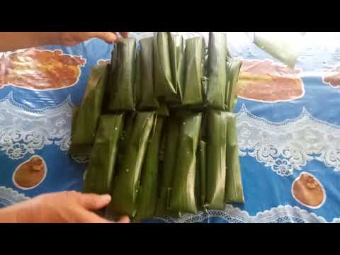 Suman na Kamoteng Kahoy (Budbod na Balanghoy)