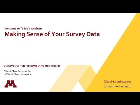 Making Sense of Your Survey Data
