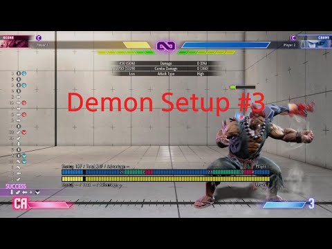 SF6 Akuma Tech - Oki and Demon Setup #3