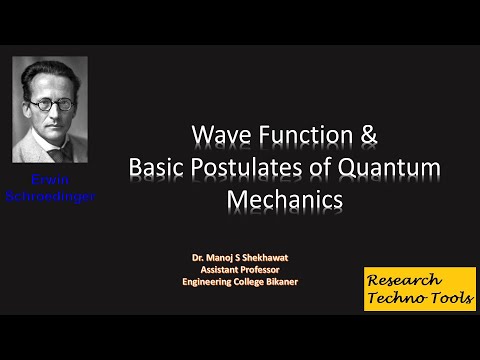 Wave Function | Basic Postulates of Quantum Mechanics | Quantum Mechanics (In Hindi)