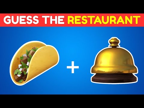 Guess the Fast Food Restaurant by Emoji? 🍔Zebra Quiz