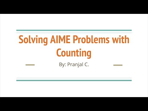 Solving AIME Problems with Counting