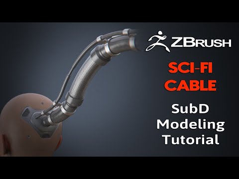 Zbrush Modeling Tutorial | Sci-Fi Cable