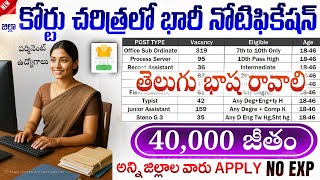 🚨 జిల్లా కోర్టు భారీ నోటిఫికేషన్ వచ్చింది | District Court Recruitment 2026 | TS Latest Govt Jobs