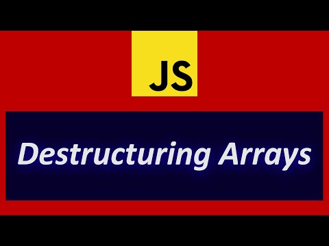 Destructuring Arrays in Javascript | How to es6 Destructuring Array
