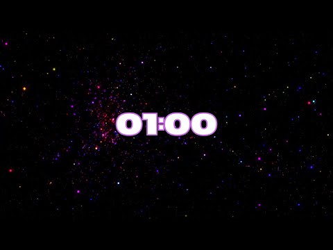 🌌1-Minute Timer | Chill Ambient Music & Galaxy Background | 4K✨