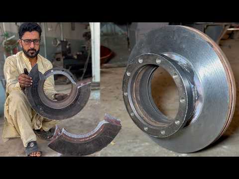 How Lathe Master Restored a Severely Broken Metal Stopping Drum | Unreal Restoration