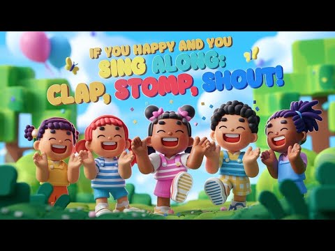 If You’re Happy and You Know It | Fun Kids Song with Actions! | Clap, Stomp, Shout Hooray!"