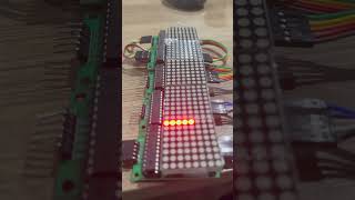 VU meter Max7219 with Microchip HPC curiosity kit for 64 level #microchip  #spectrumanalyzer
