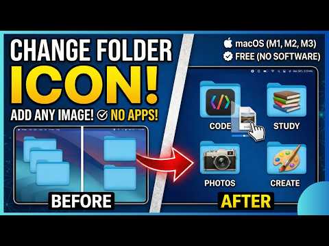 How to Change Folder Icon on Mac | Add Any Image as Folder Icon (macOS)