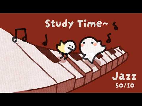 3 Hour Pomodoro (50 min focus • 10 min break) | Deep Work Focus Timer | Jazz