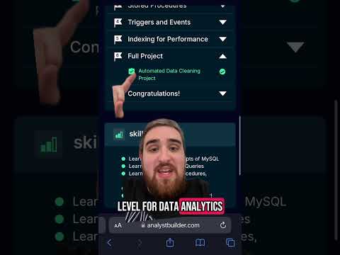 Analyst Builder Advanced MySQL course review! #dataanalyst #sql #mysql #sqltraining