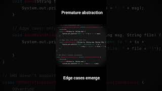One Dangerous Code Smell: Premature Abstraction (Don’t Do This Yet!) #CodeSmells #CleanCode  #YAGNI