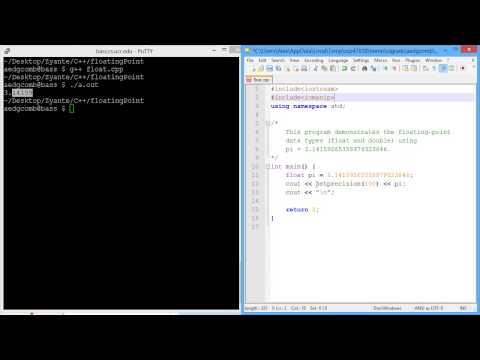 Programming example: Floating point