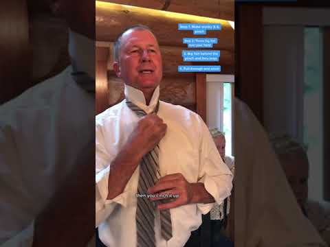 How to tie a tie