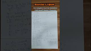 Exercise 5.5 Qn10 Solutions || Class 12 Maths Ch05 || Exercise 5.5 Solutions ||