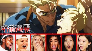 20 Fans React to NANAMI VS HARUTA SHIGEMO | Jujutsu Kaisen 2x12 Reaction Mashup