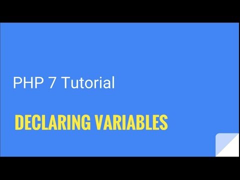 PHP 7: How to declare a variable | Tutorial Nr. 2