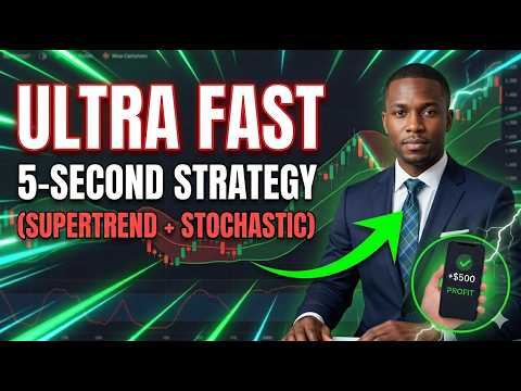 ULTRA FAST 5-Second Binary Strategy: Supertrend + Stochastic Confirmation