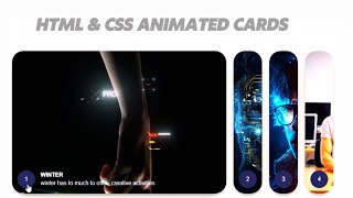 HTML & CSS ANIMATED CARDS