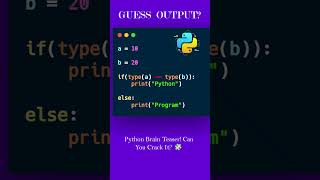 Only Geniuses Can Guess This Python Output! 😲🔥 #shorts #python #coding
