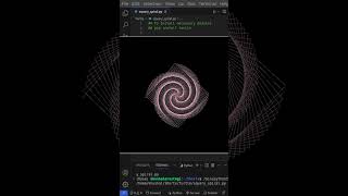 Beautiful Spiral with Python 🩷🩷🌀🌀 | #shorts #python #design #tutorial