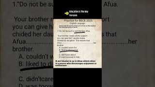English language practice for BECE 2025