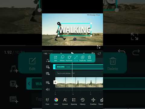 Reveal Text as You Walk  || Text Revel Effect || Masking || #cinematic #texteffect  #textreveal