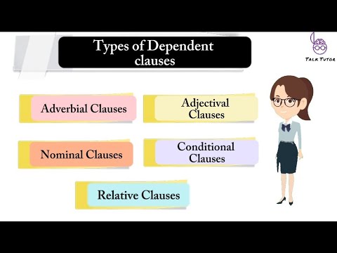 Types of dependent clause || dependent clause || english grammar || grammar
