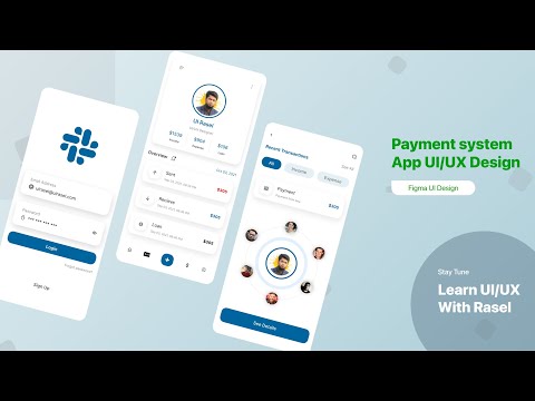 Payment System App UI/UX Design || Figma UI/UX Design with prototype - UI Rasel