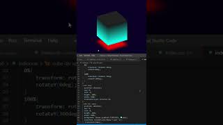 Css cube Animation effect using html css Web designing #shorts