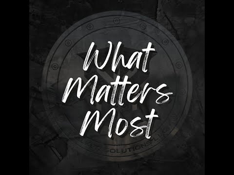 What matters to you?  Does your schedule reflect that?